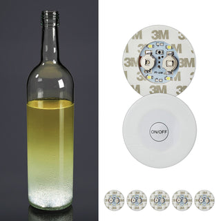 6er Set LED Lichtsticker Flaschenlicht