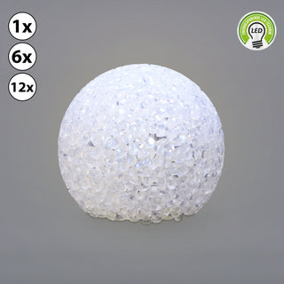 1/6/12x LED Deko Kugel "Soft", 6cm, Lampe, Deko, Gartendeko, Licht