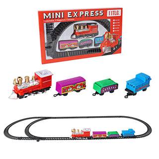 Batteriebetriebene Mini Lokomotive 11teilig Spielzeug Geschenk Minizug Spiel