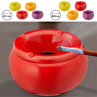 4er Set Sturmaschenbecher Uni Ø11 / Ø13cm Wind Aschenbecher