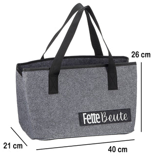 Filztasche mit lustigen Sprüchen für Kaminholz Einkaufstasche Zeitung