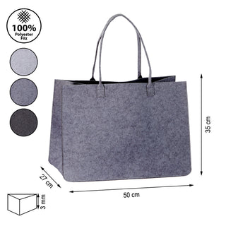 Filztasche mit Henkel Einkaufstasche Shopper Tasche Filzkorb Aufbewahrungstasche