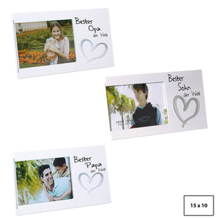 Bilderrahmen mit Spruch Fotorahmen Spiegel-Motiv Rahmen für Bild 15 x 10 cm