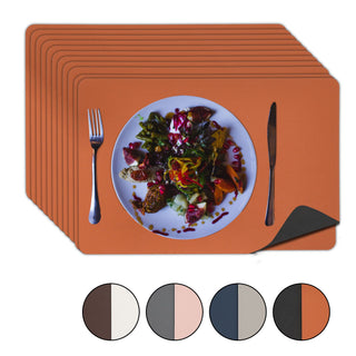 Platzmatte "Change" 12er Set Tischset aus PVC zum Wenden 45 x 30 cm Farbwahl
