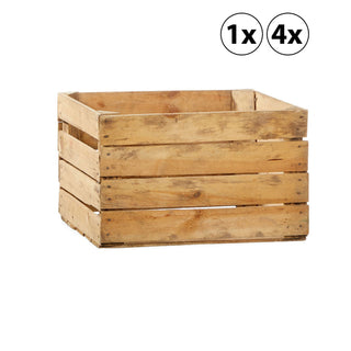 1x/3x Obstkiste Holzkiste Weinkiste Stapelkiste Vintage Look