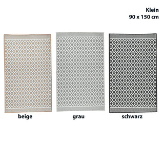 Teppich Outdoor Gr: 90x150cm/120x180cm Bodenmatte Außenbereich Garten Farb/Musterwahl