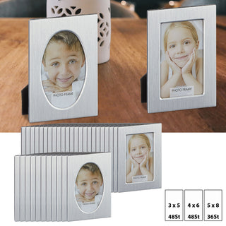 36/48x Bilderrahmen für Bildergröße Tischkarten DIY 2 Motive oval/rechteckig
