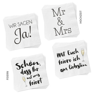 40x Servietten 3lagig 2 verschiedene Motive Papierserviette Motivserviette stoffähnlich Tuch