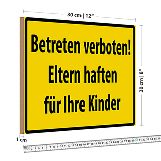 Holzschild Retro 30x20cm Garage parts service Auto Teile