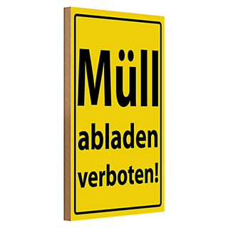 Holzschild Hinweis 30x20cm Bitte langsam fahren