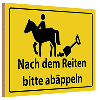 Holzschild Kaffee 30x20cm Retro Coffee fresh brewed