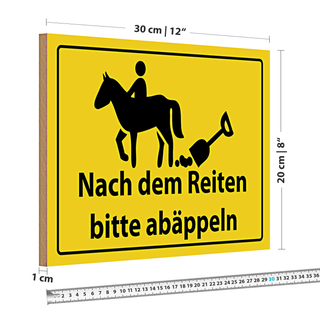 Holzschild Kaffee 30x20cm Retro Coffee fresh brewed