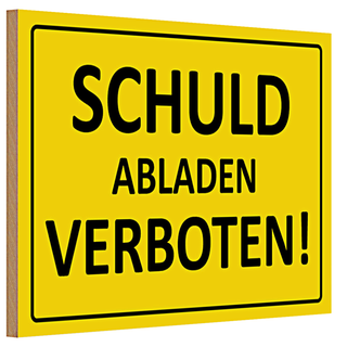 Holzschild Kaffee 30x20cm Retro Coffee takeaway