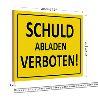 Holzschild Kaffee 30x20cm Retro Coffee takeaway