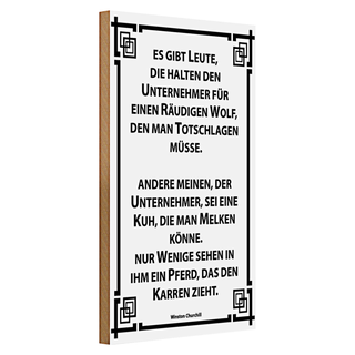 Holzschild Spruch 20x30cm Leute die halten Unternehmer