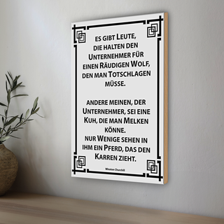 Holzschild Spruch 20x30cm Leute die halten Unternehmer