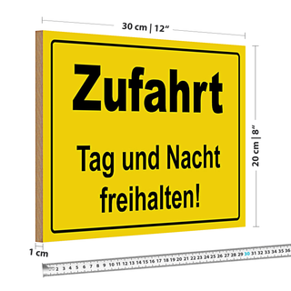 Holzschild Retro 30x20cm Adventure just ahead Outdoor