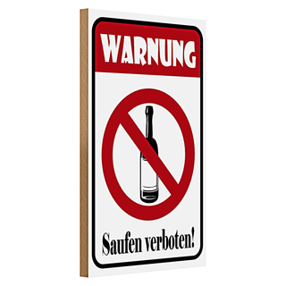 Holzschild 30x20cm Achtung Dachlawinen Gefahr Warnschild