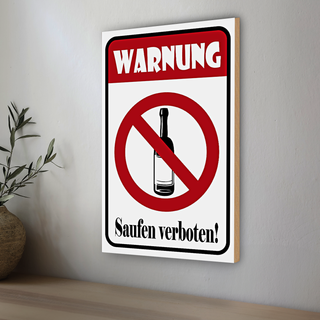 Holzschild 30x20cm Achtung Dachlawinen Gefahr Warnschild