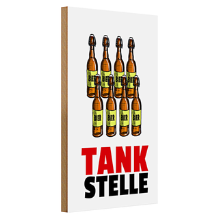 Holzschild Spruch 30x20cm Schraube locker Leben Spiel