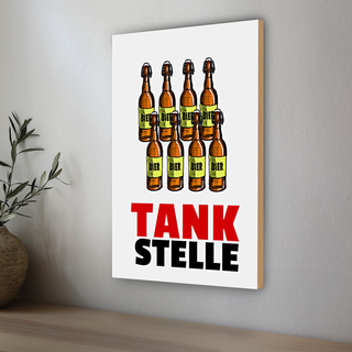 Holzschild Spruch 30x20cm Schraube locker Leben Spiel