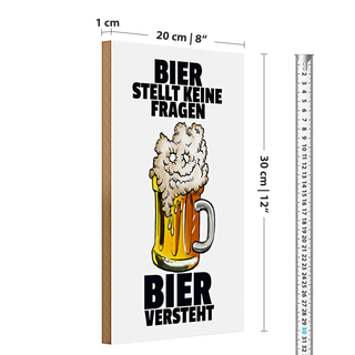 Holzschild Spruch 30x20cm Morgen Auftragskiller versagt