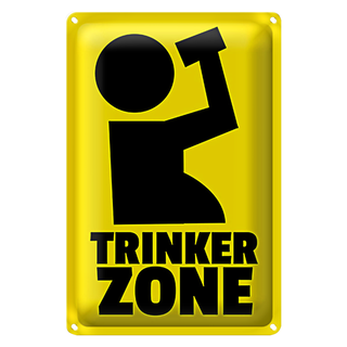 Blechschild 20x30cm Trinkerzone