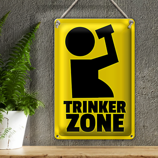 Blechschild 20x30cm Trinkerzone