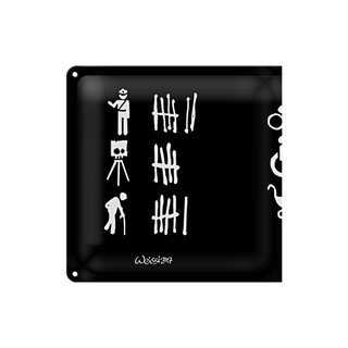 Blechschild Strichliste 20x30cm Polizei Blitzer Rentner