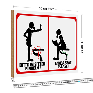 Holzschild Hinweis 30x20cm frische Pfannkuchen Verkauf