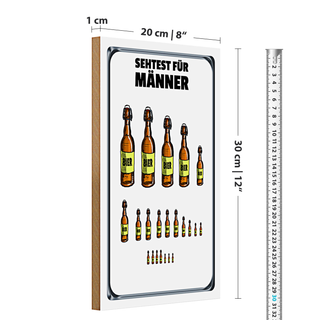 Holzschild Hinweis 30x20cm frische Hot Dogs Restaurant