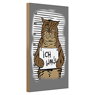 Holzschild Hinweis 30x20cm frische Milch Verkauf Kuh