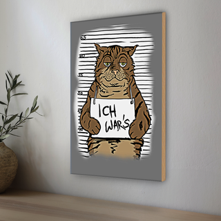 Holzschild Hinweis 30x20cm frische Milch Verkauf Kuh