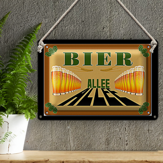 Blechschild 30x20cm Bier Allee