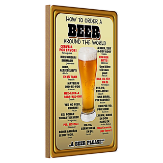 Holzschild Hinweis 30x20cm Wein zu verkaufen