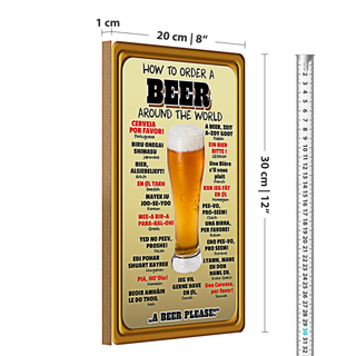 Holzschild Hinweis 30x20cm Wein zu verkaufen
