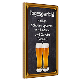 Holzschild Hinweis 30x20cm Glühwein Verkauf