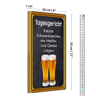 Holzschild Hinweis 30x20cm Glühwein Verkauf