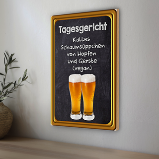 Holzschild Hinweis 30x20cm Glühwein Verkauf