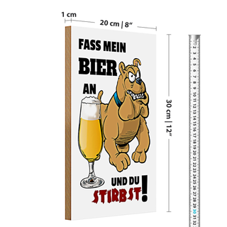 Holzschild Hinweis 30x20cm Fruchtaufstrich Verkauf