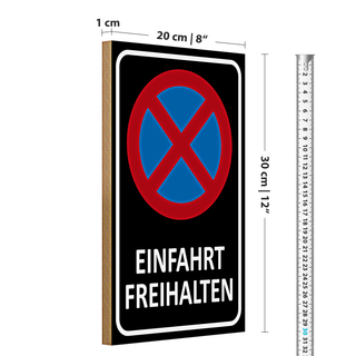 Holzschild Hinweis 30x20cm Honig vom Imker Naturprodukt