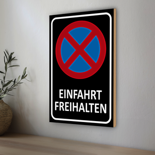 Holzschild Hinweis 30x20cm Honig vom Imker Naturprodukt