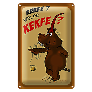 Blechschild Kekse 20x30cm Kekfe Welfe Kekfe