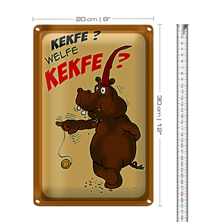 Blechschild Kekse 20x30cm Kekfe Welfe Kekfe