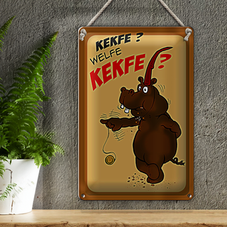 Blechschild Kekse 20x30cm Kekfe Welfe Kekfe