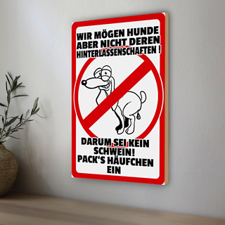 Holzschild Warnschild 30x20cm Parken Verboten gelb