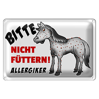 Blechschild Verbotsschild 30x20cm Bitte nicht füttern