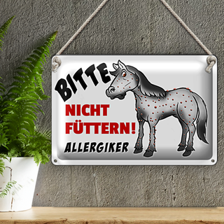 Blechschild Verbotsschild 30x20cm Bitte nicht füttern