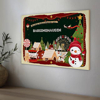 Holzschild Weihnachten Grüße BARSINGHAUSEN 30x20cm