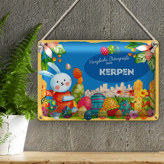 Blechschild Ostern Ostergrüße 30x20cm KERPEN
